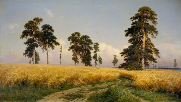 A Rye Field by Ivan Shishkin